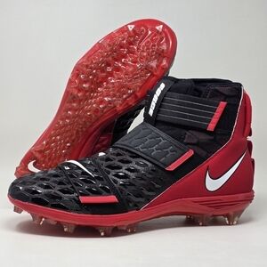 Nike Force Savage Elite 2 Football Cleats Red Black Men's Size 17 BV3962-002 New